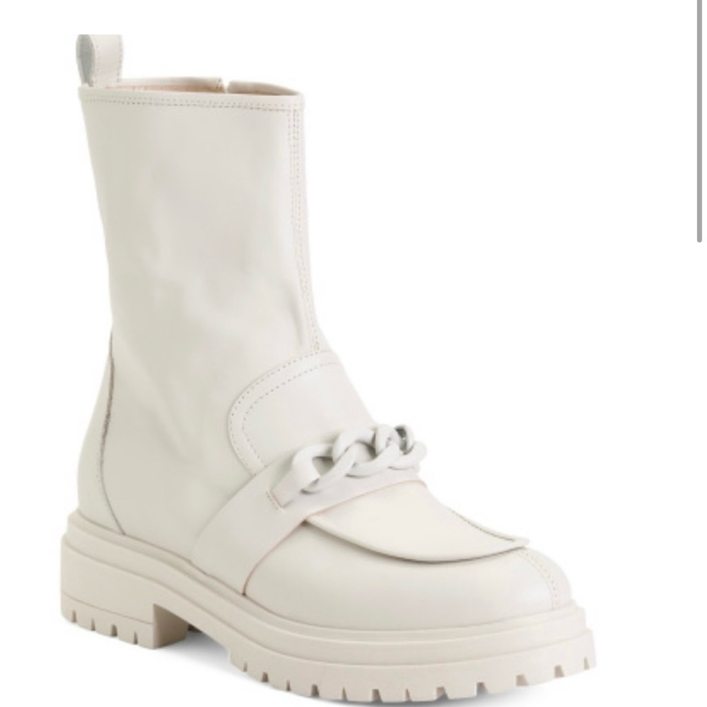 🆕 Napoleoni Italy Leather Chain Boots